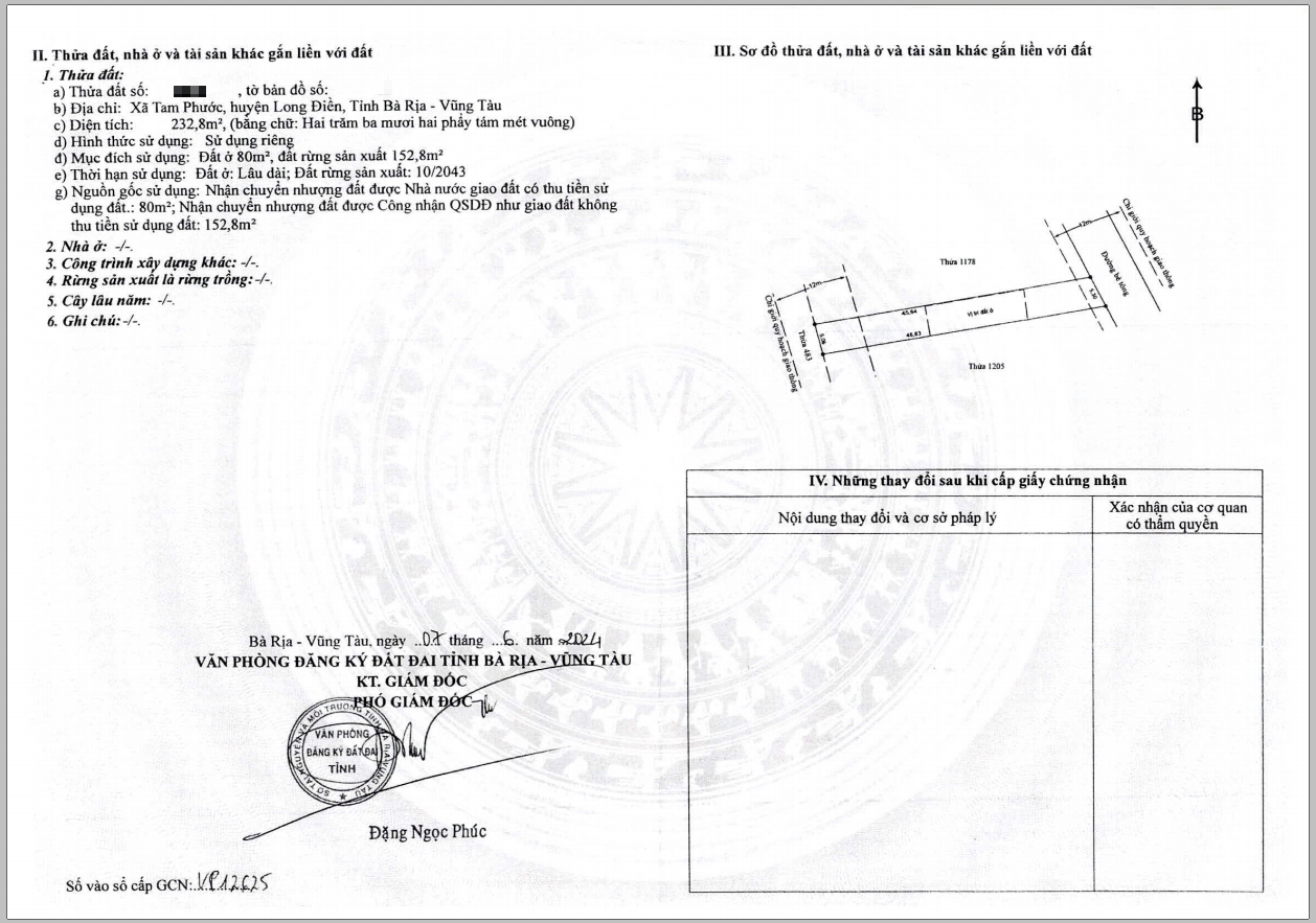 LONG ĐIỀN - ĐẤT THỔ CƯ CHÍNH CHỦ ĐỊNH CƯ, ĐẦU TƯ ĐỀU ĐƯỢC, PHÁP LÝ ĐẦY ĐỦ - Ảnh 1